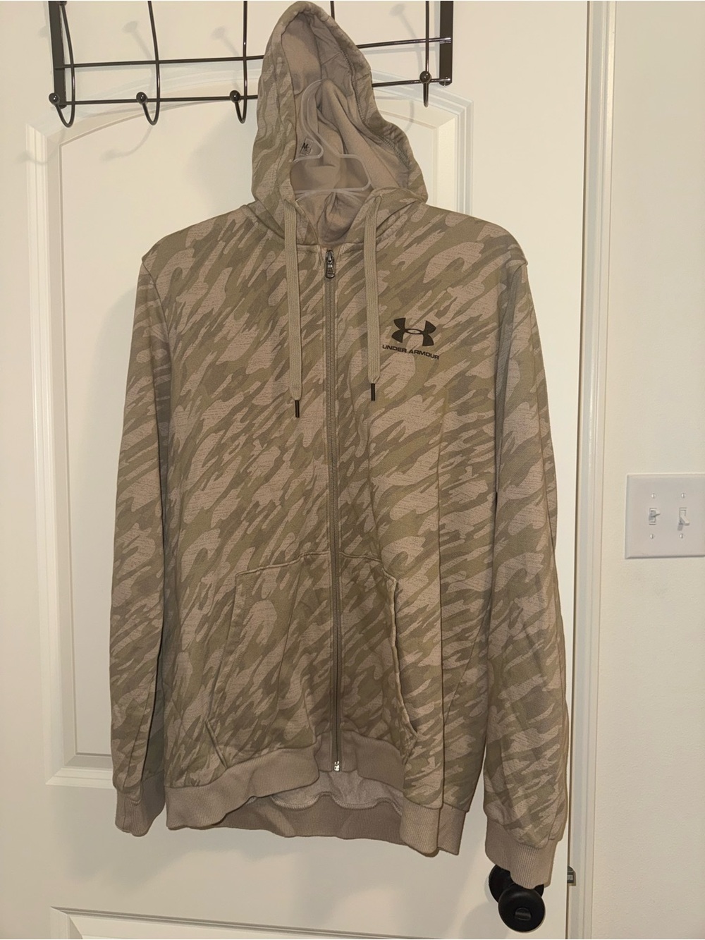 Under Armour Tan Camo Zip Hoodie